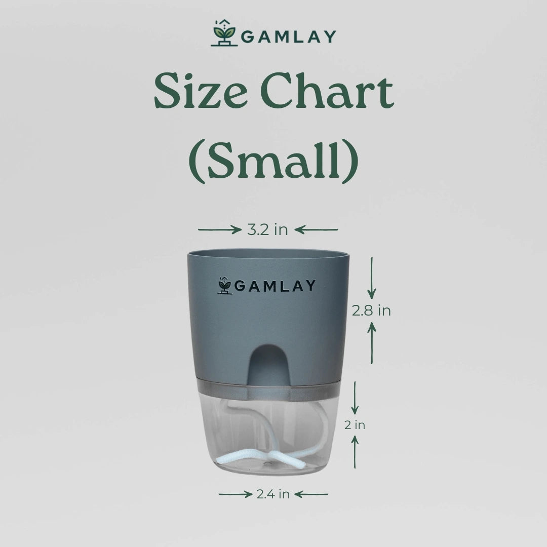 Size guide of Self Watering Pots 4.8 Inches